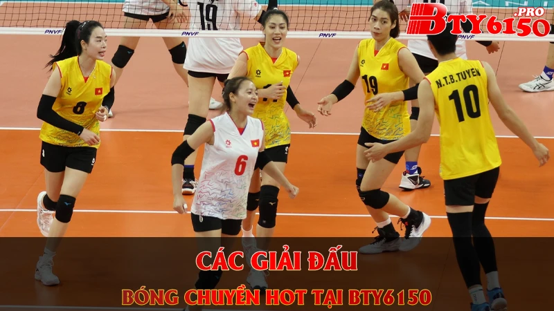 Các giải đấu bóng chuyền hot tại Bty6150