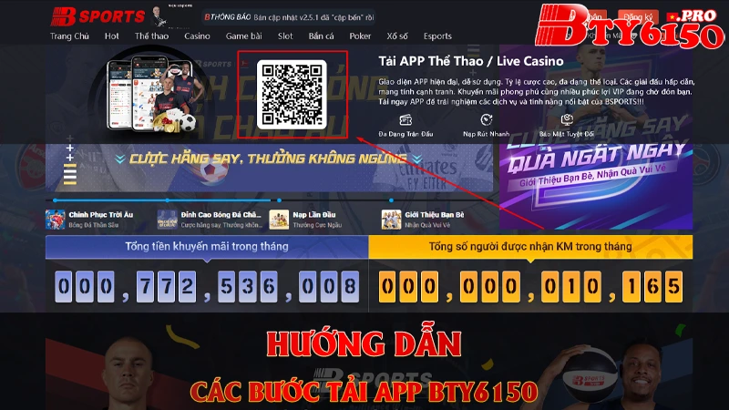 Hướng dẫn các bước tải app Bty6150